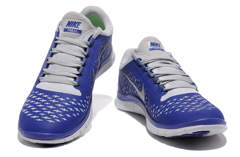 Hot Nike Free3.0 Men Shoes Gray/Royalblue